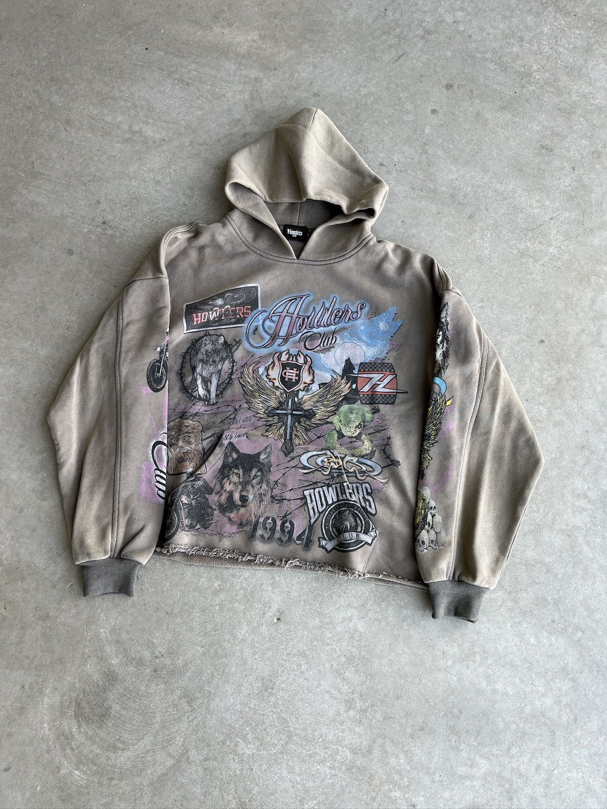 Other Howlers Club Faded Graphic Hoodie (unisex) Size US L / EU 52-54 / 3 - 19 Thumbnail