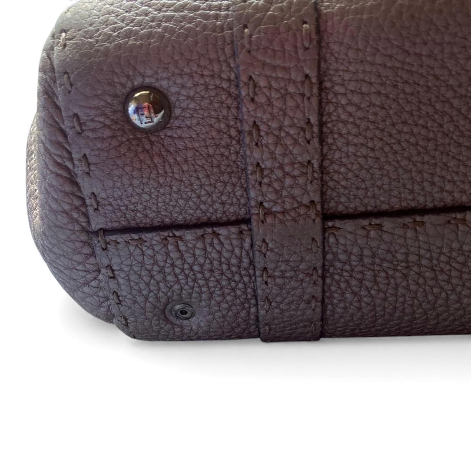 Fendi Fendi - Metallic Selleria Leather Handbag Size ONE SIZE - 5 Thumbnail