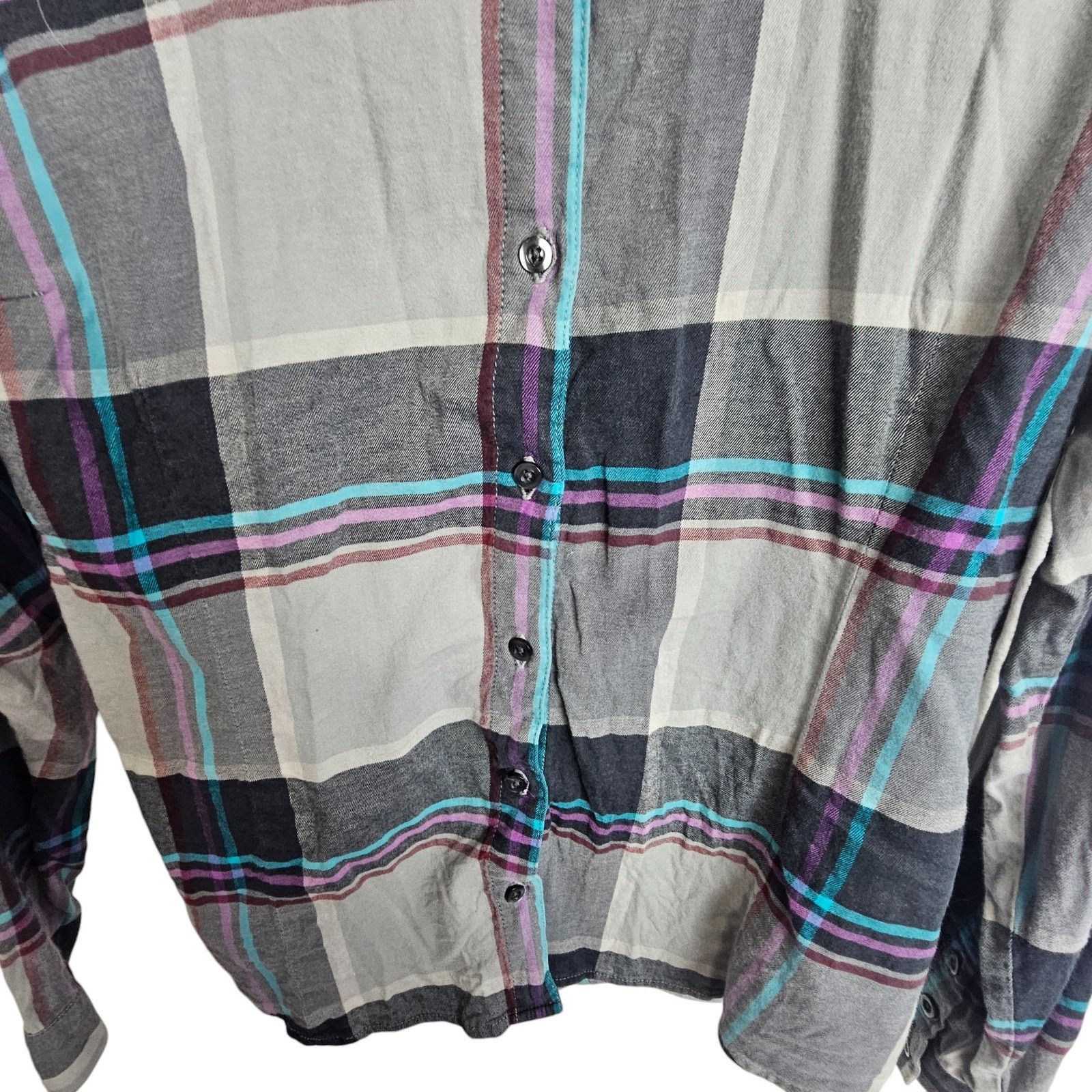 Kuhl Kuhl Womens Flannel Shirt Sz L Plaid Granola Girl Gorpcore Size L / US 10 / IT 46 - 3 Thumbnail