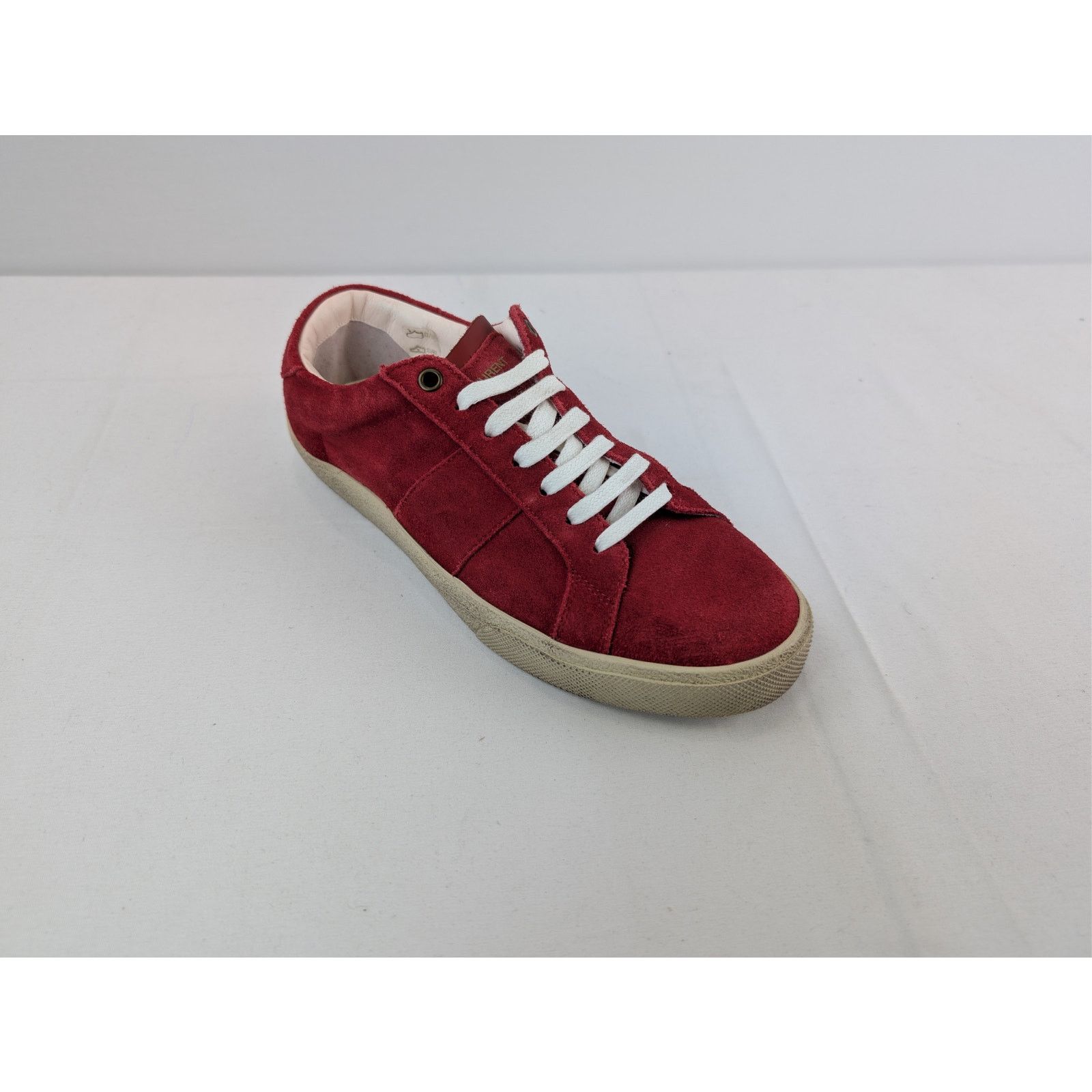 Saint Laurent Paris o1rshd1 SL/06 Low-Top Sneakers in Red Size US 6 / EU 39 - 3 Thumbnail