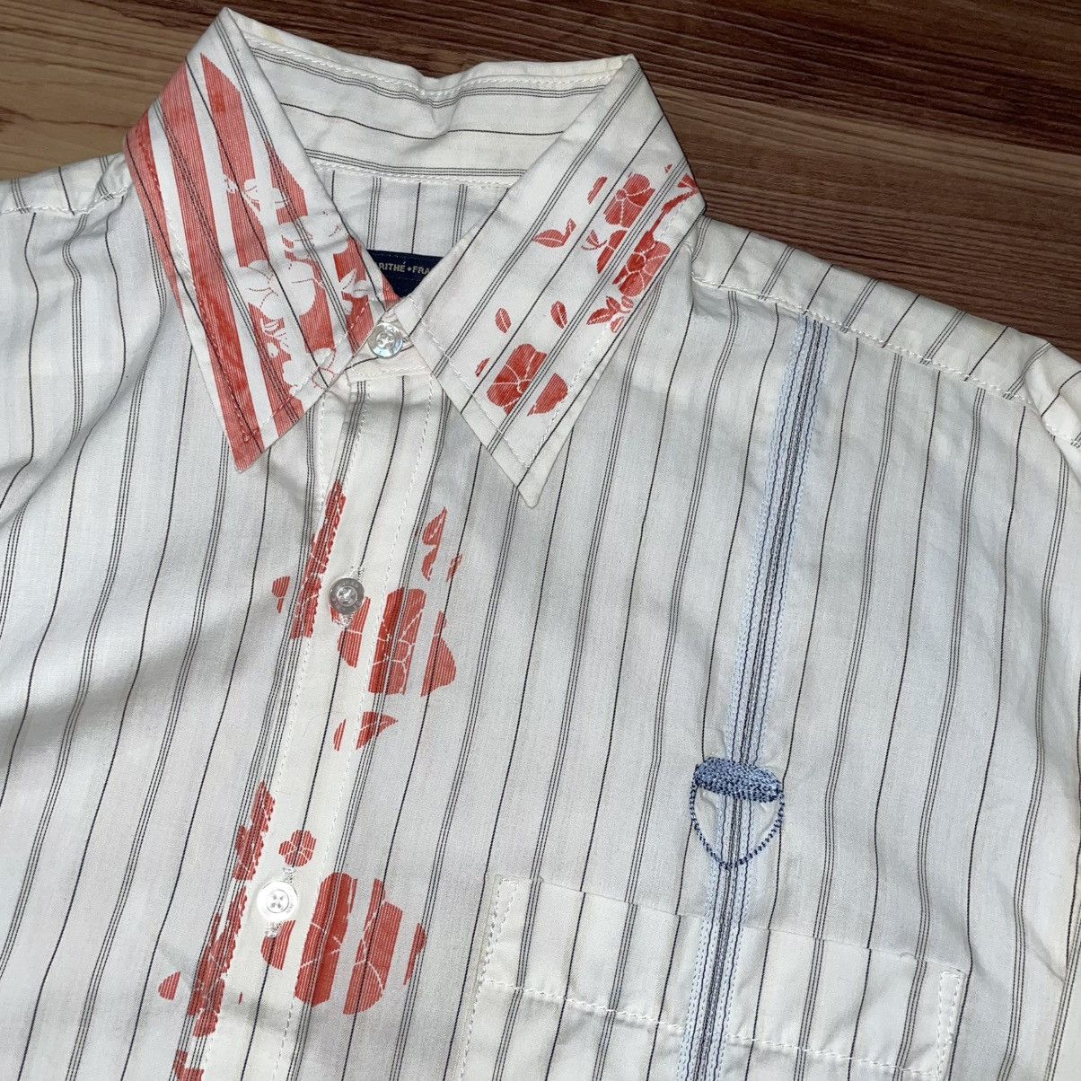 Marithe + Francois Girbaud MF+G Girbaud Button Up Shirt Size US L / EU 52-54 / 3 - 5 Thumbnail