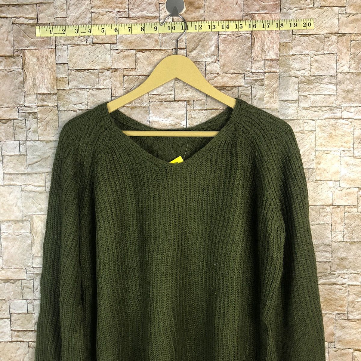 Homespun Knitwear × Japanese Brand × Vintage Spinns Green plain vintage Knitwear #A770 Size US M / EU 48-50 / 2 - 2 Thumbnail