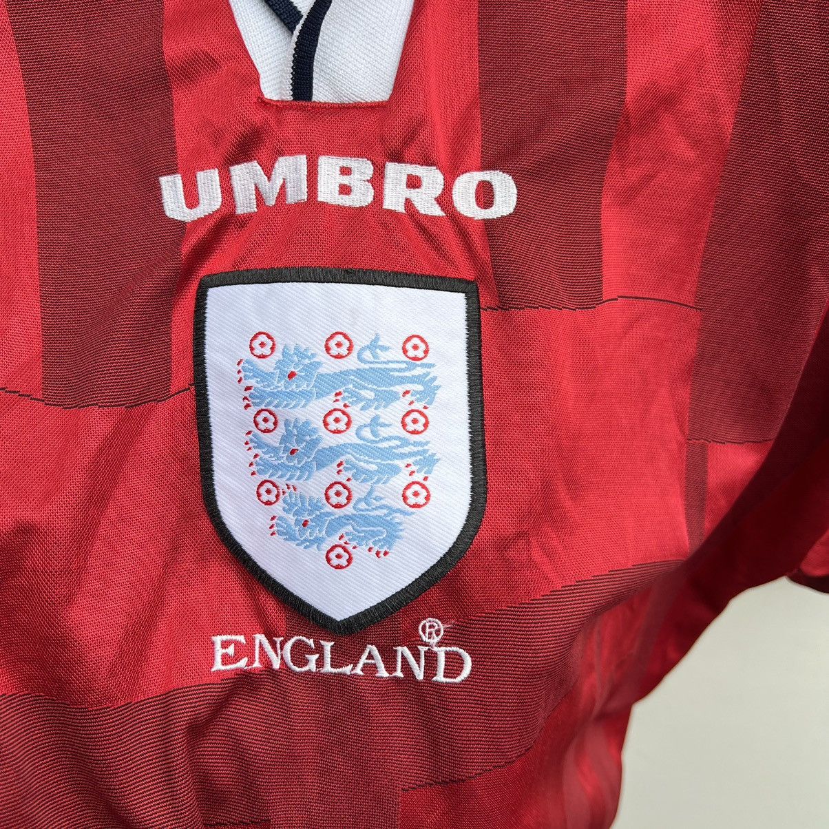 Umbro Umbro England 1997 1998 soccer jersey football shirt Size US XL / EU 56 / 4 - 5 Thumbnail