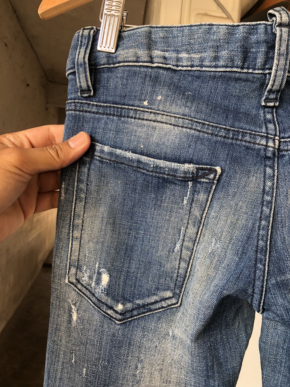 Dsquared2 Dsquared2 Distressed Punk Design Skinny Denim Size 26" / US 2 / IT 38 - 10 Thumbnail