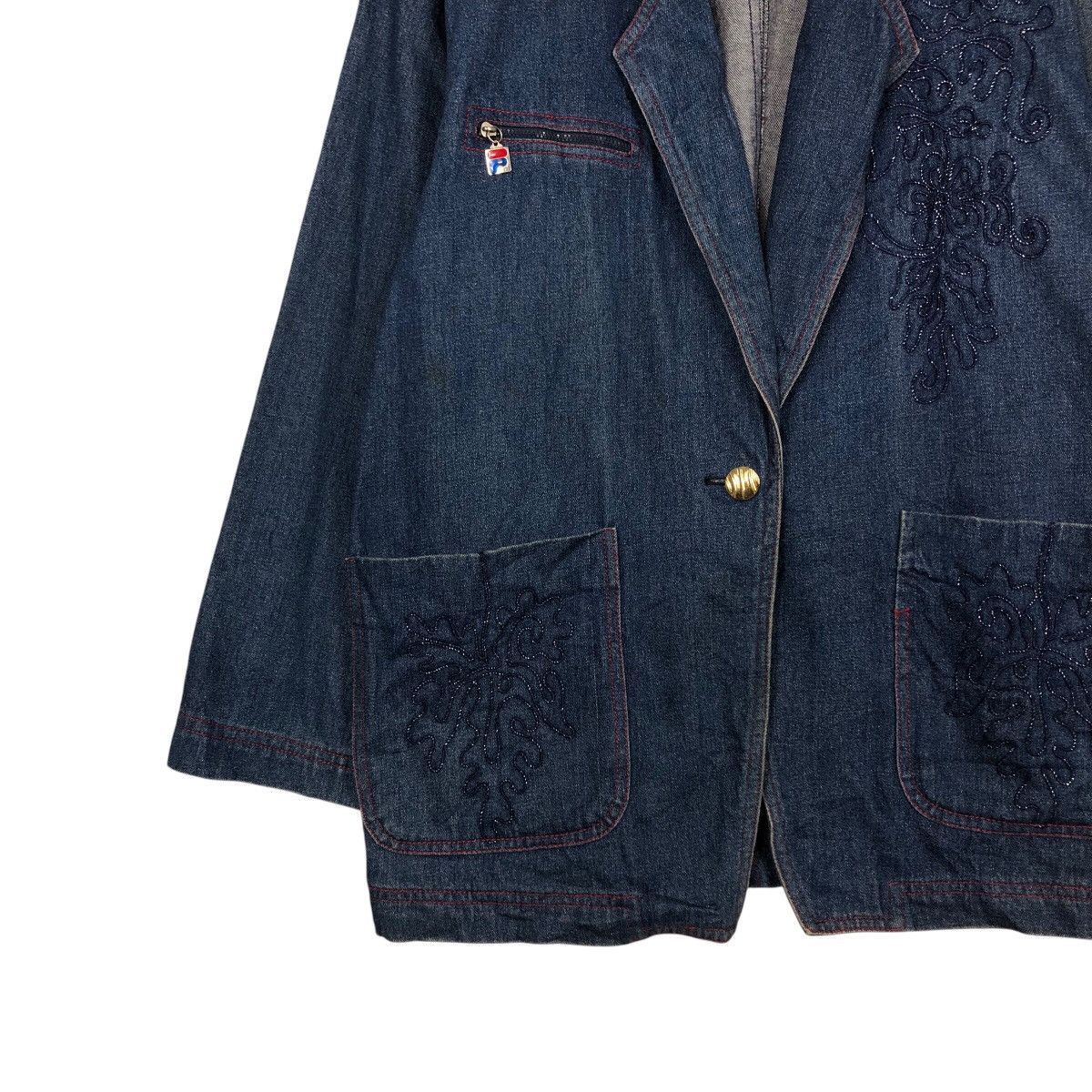 Japanese Brand 📌Vintage Denim Chore Jacket Fila Multi Pocket Issey Miyake Size US L / EU 52-54 / 3 - 5 Thumbnail