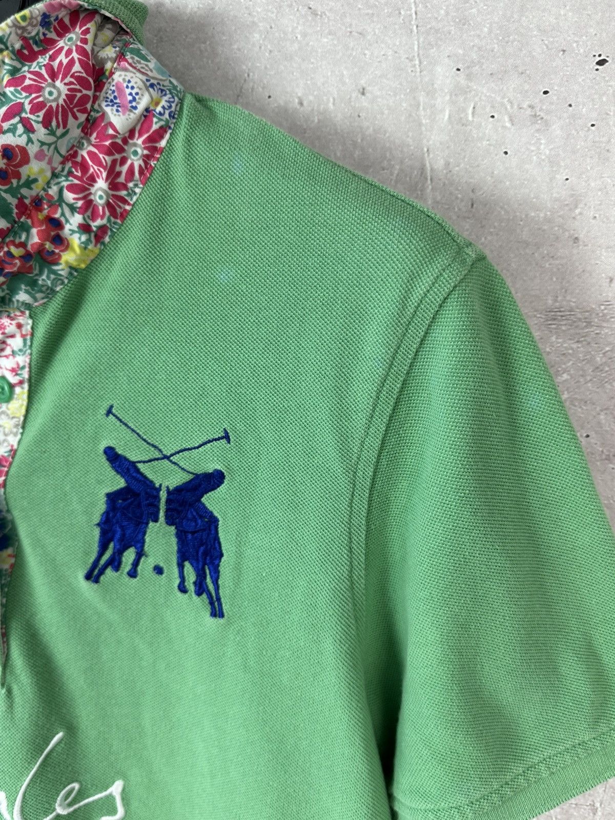 Polo Ralph Lauren Vintage Joules Green Cotton Short Sleeve Polo Size M / US 6-8 / IT 42-44 - 7 Thumbnail