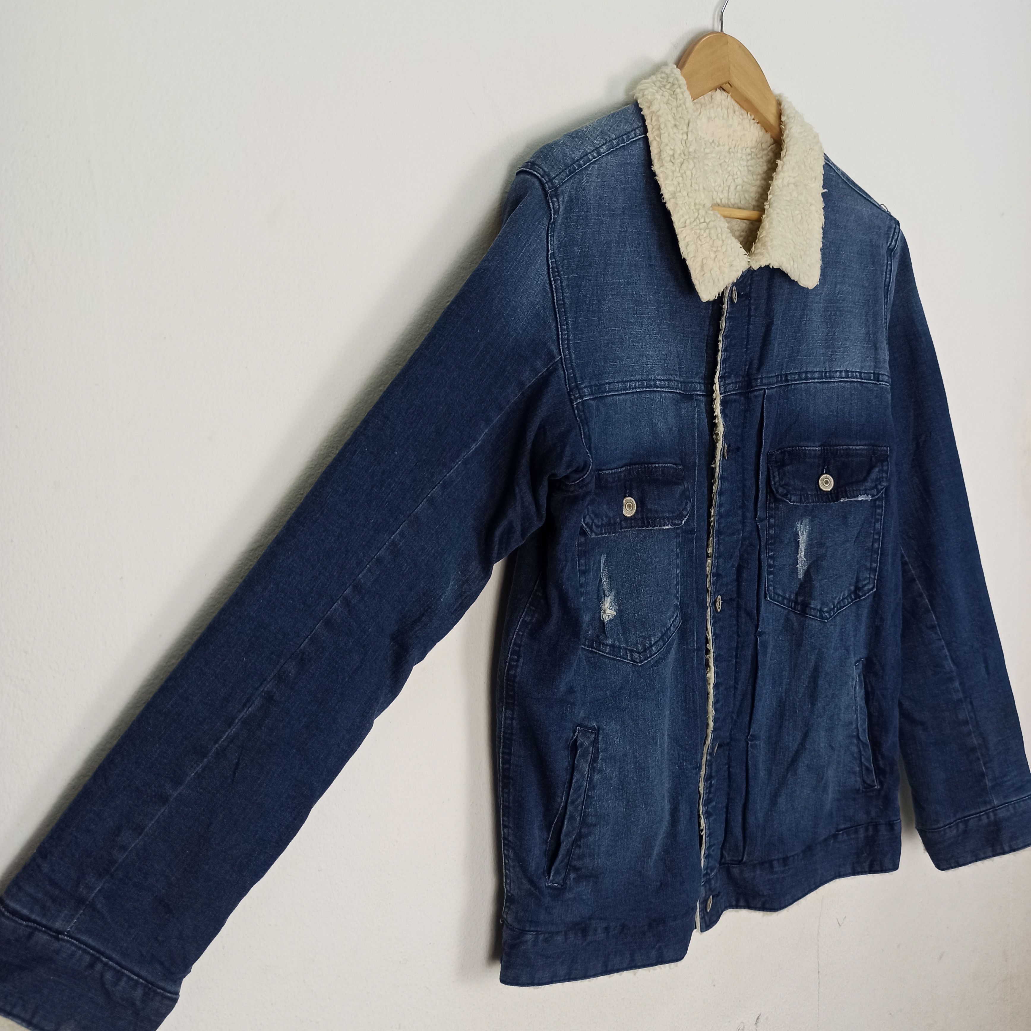 Beauty Beast Avail Trucker Sherpa Denim Style Japan Casual Jacket Size US M / EU 48-50 / 2 - 2 Thumbnail