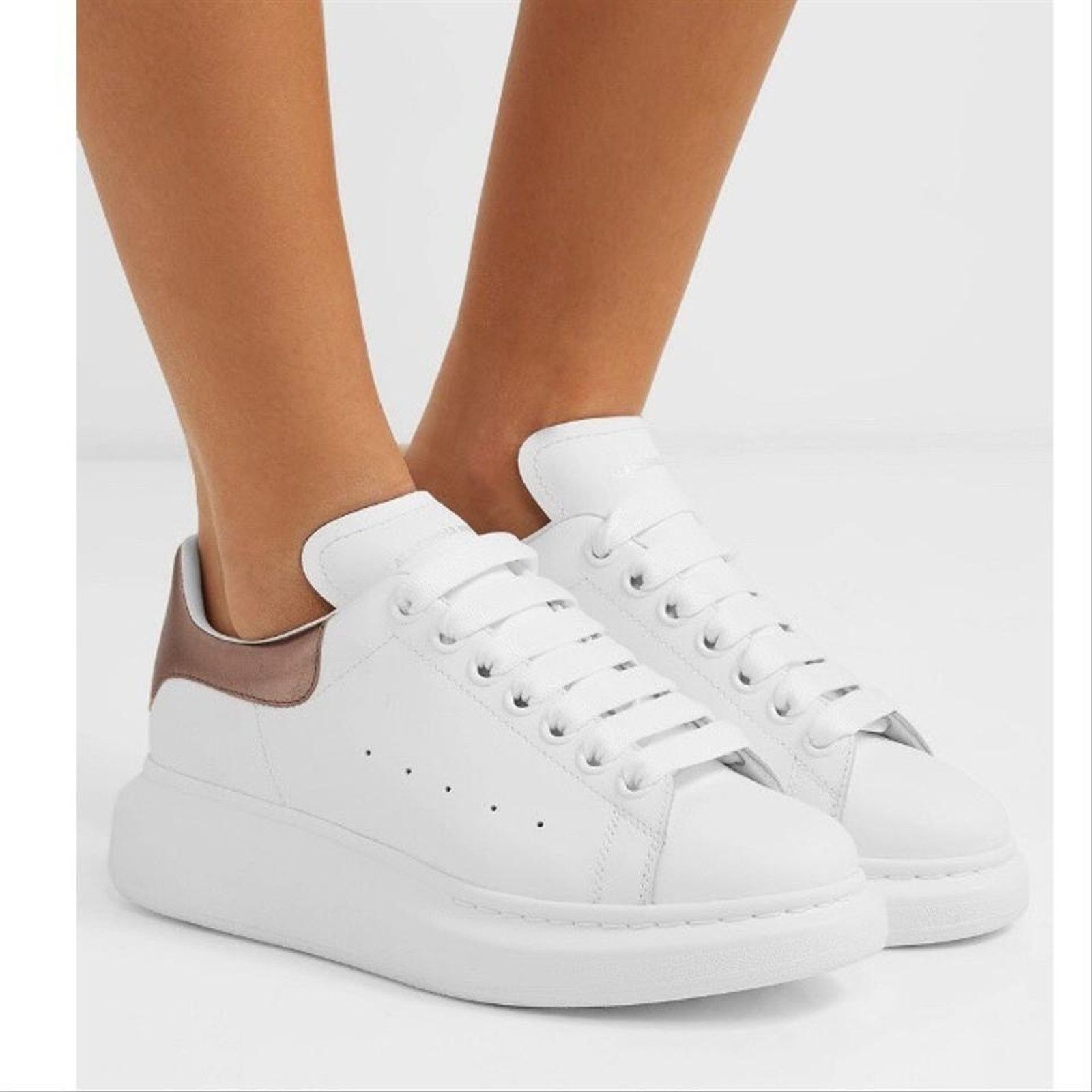Alexander McQueen oversized leather sneakers Size US 6 / IT 36 - 2 Thumbnail