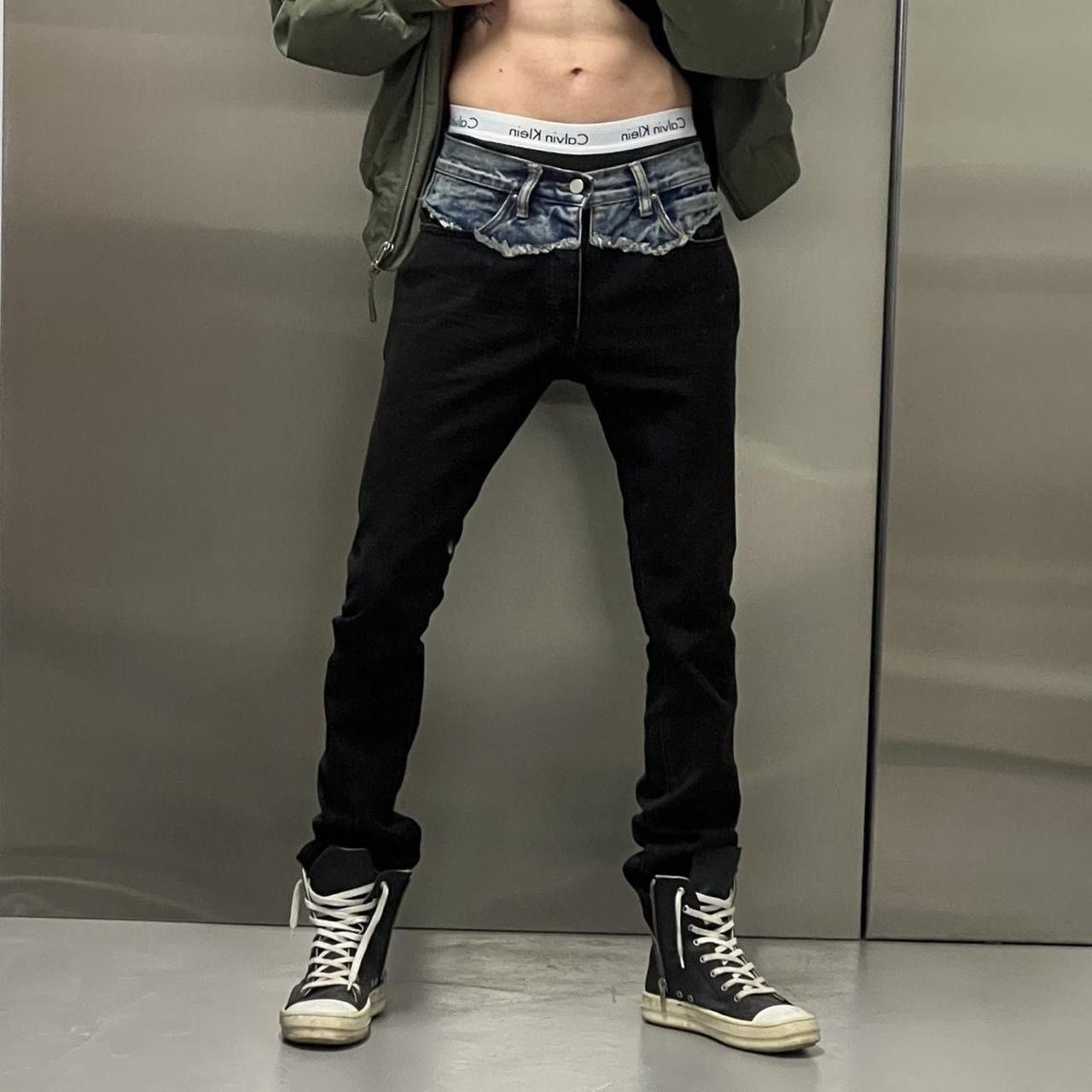 MNML Two tone denim pants Size US 28 / EU 44 - 2 Thumbnail