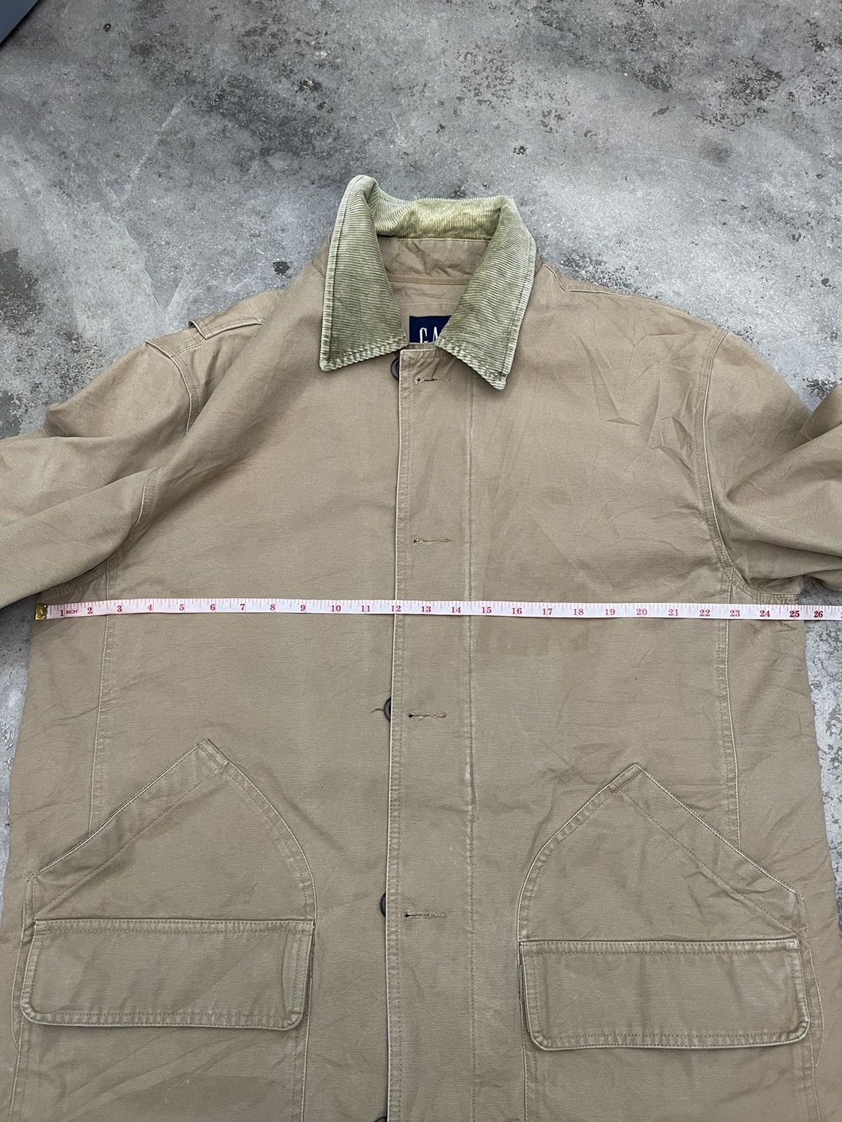 Gap Vintage GAP Canvas Barn Jacket - Corduroy Collar (90s/Y2K) Size US L / EU 52-54 / 3 - 7 Thumbnail