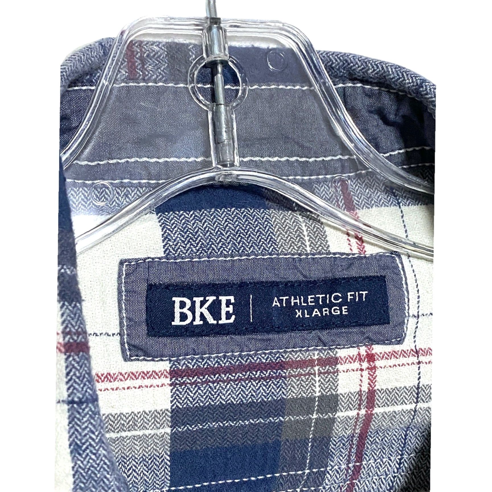 BKE VINTAGE BKE Athletic Fit Plaid Flannel Snap Button Shirt Mens XL Western Chore Cowboy Size US XL / EU 56 / 4 - 6 Thumbnail