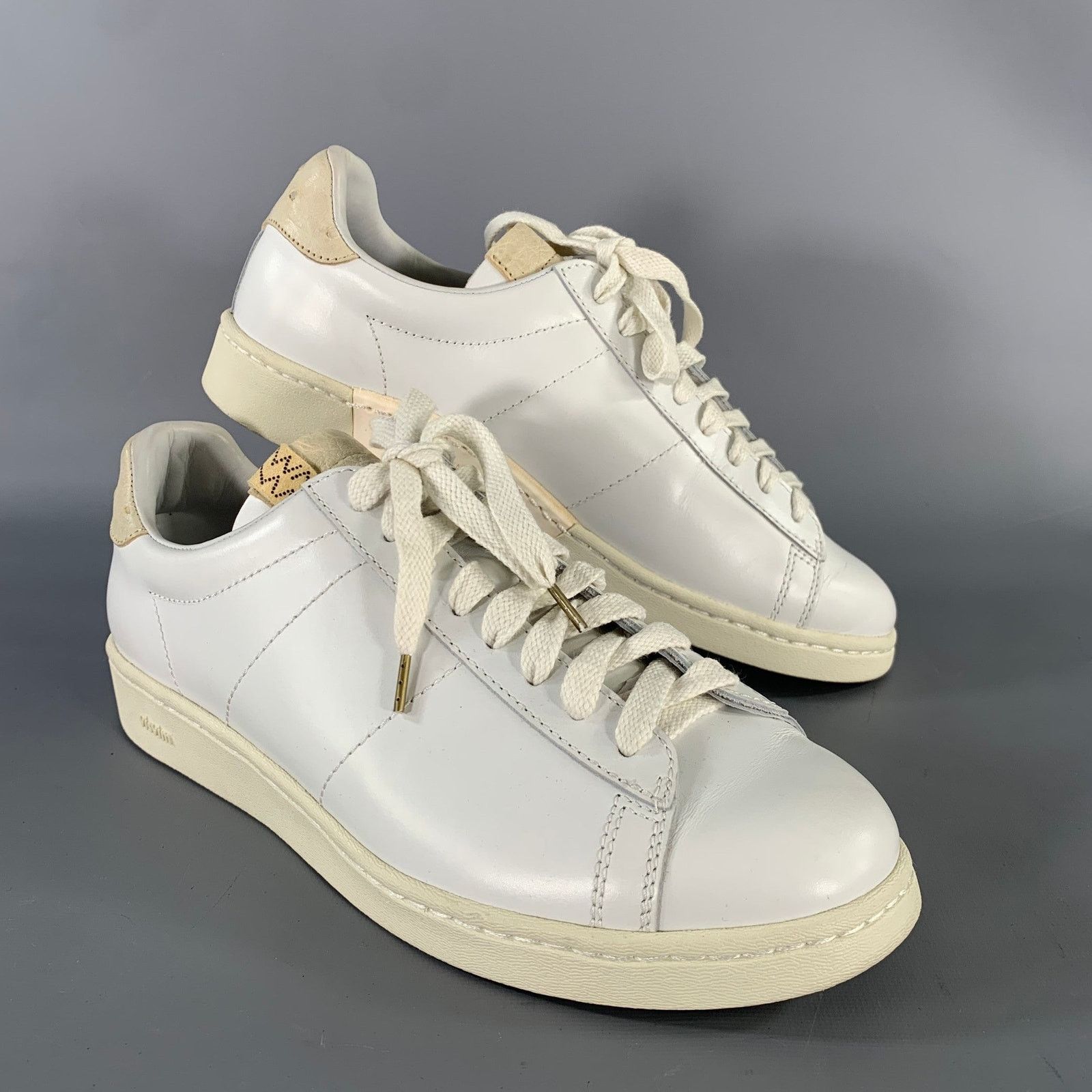 Visvim VISVIM Size 9.5 White Leather Lace Up Sneakers Size US 9.5 / EU 42-43 - 1 Thumbnail