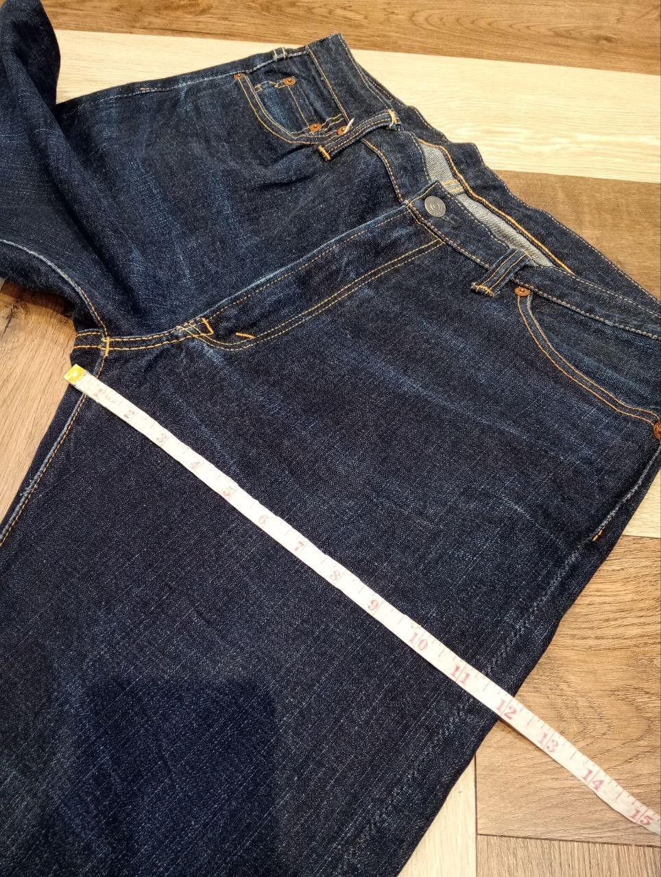 The Flat Head THE FLAT HEAD JAPAN BLUE DENIM FLARED PANTS Size US 36 / EU 52 - 20 Thumbnail