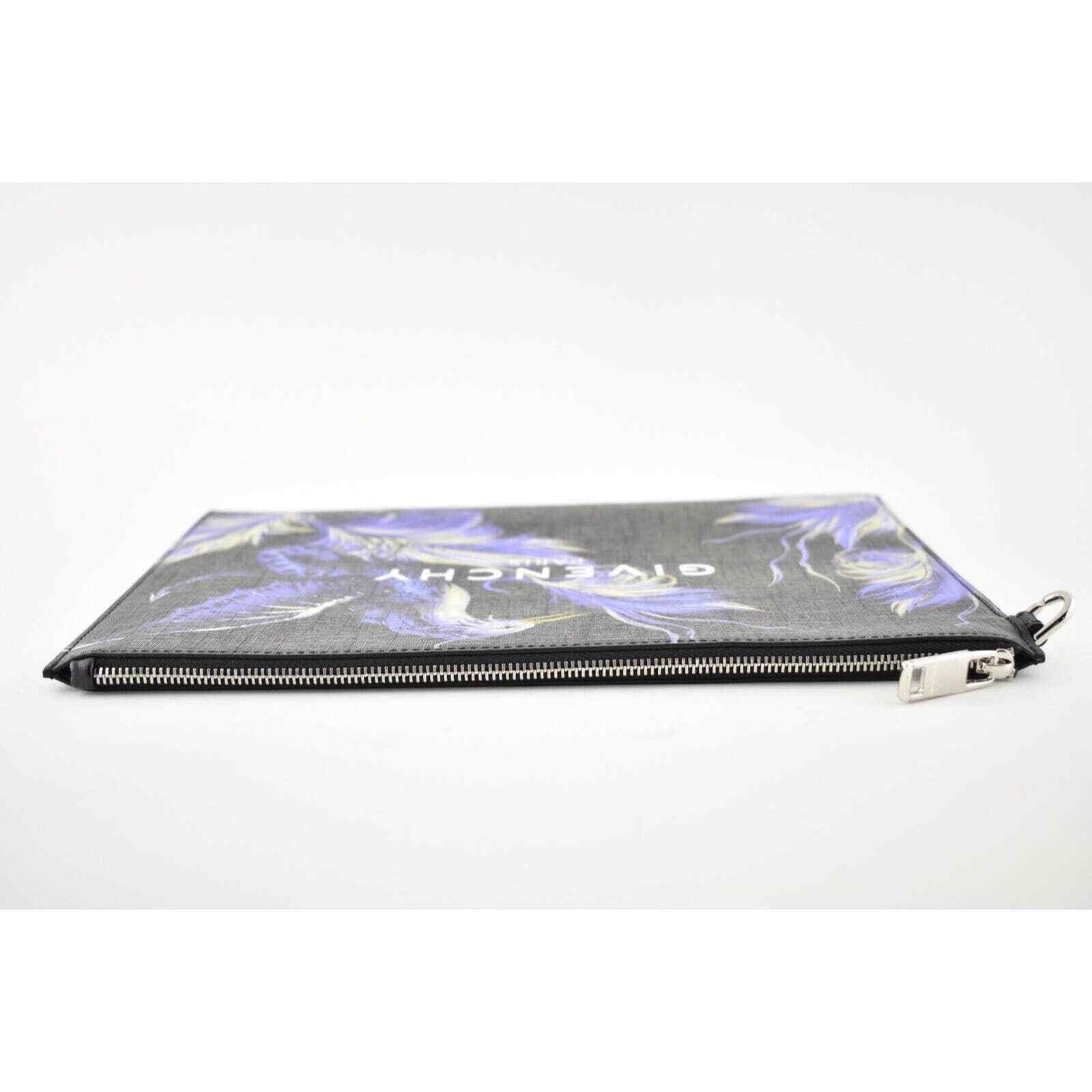 Givenchy Givenchy Paris Printed Phoenix Bird Zip Pouch Clutch Bag Size ONE SIZE - 9 Thumbnail