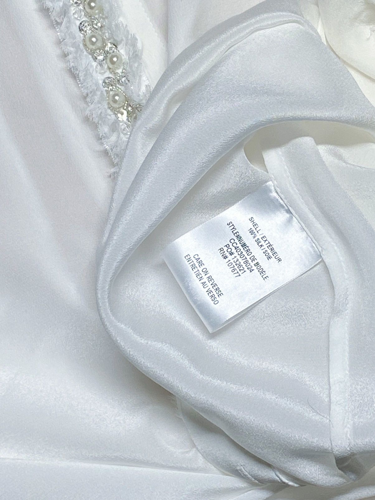 Alice + Olivia alice + olivia beaded silk blouse size M Size M / US 6-8 / IT 42-44 - 7 Thumbnail