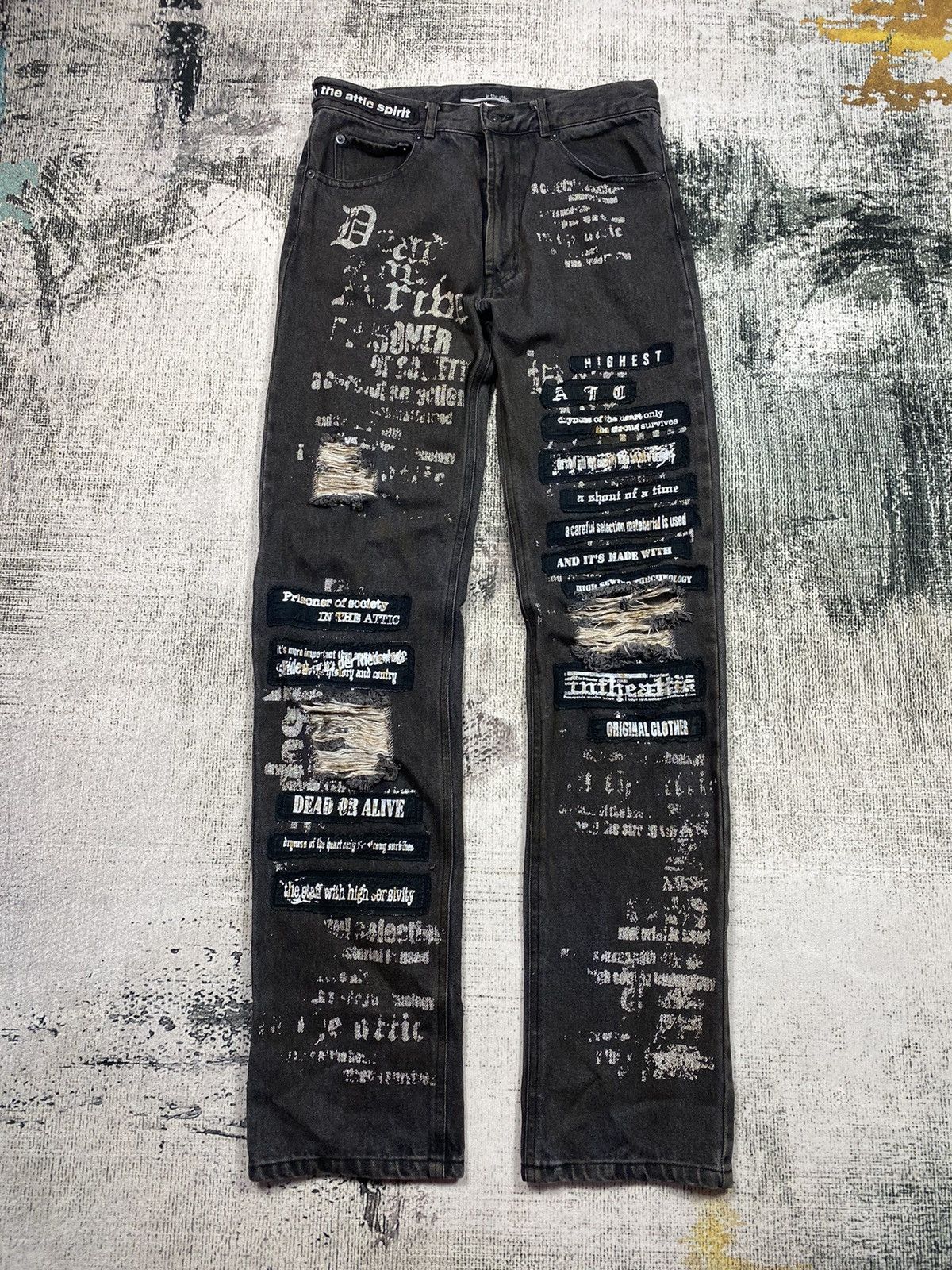Seditionaries RARE🔥Distressed Japanese Brand In The Attic Size US 29 - 1 Thumbnail