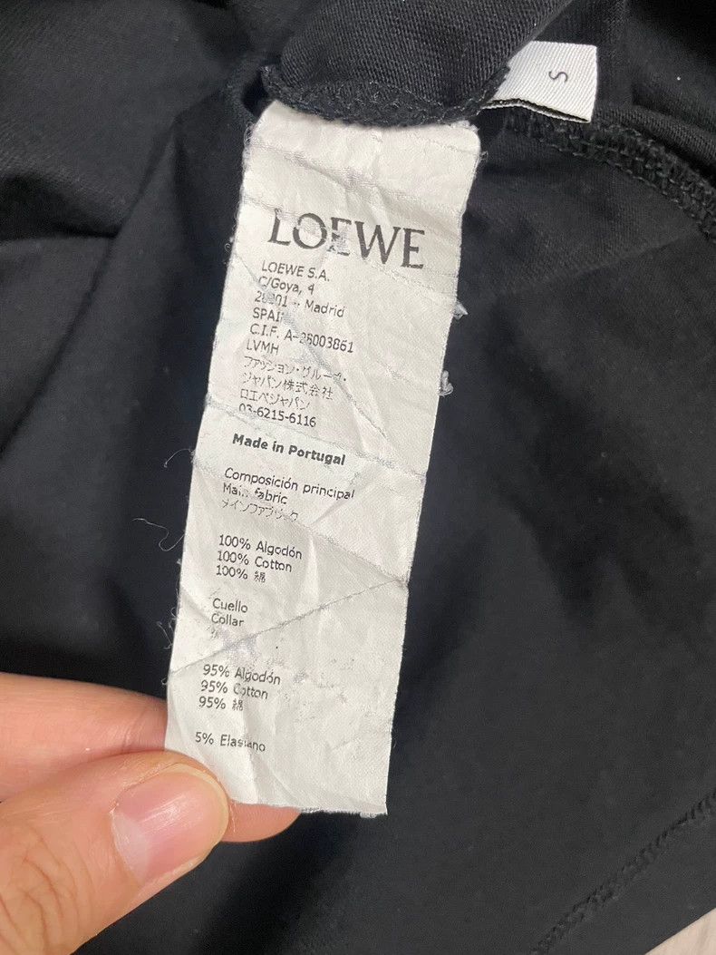 Loewe LOEWE Black classic embroidery logo short sleeve Size S / US 4 / IT 40 - 3 Thumbnail