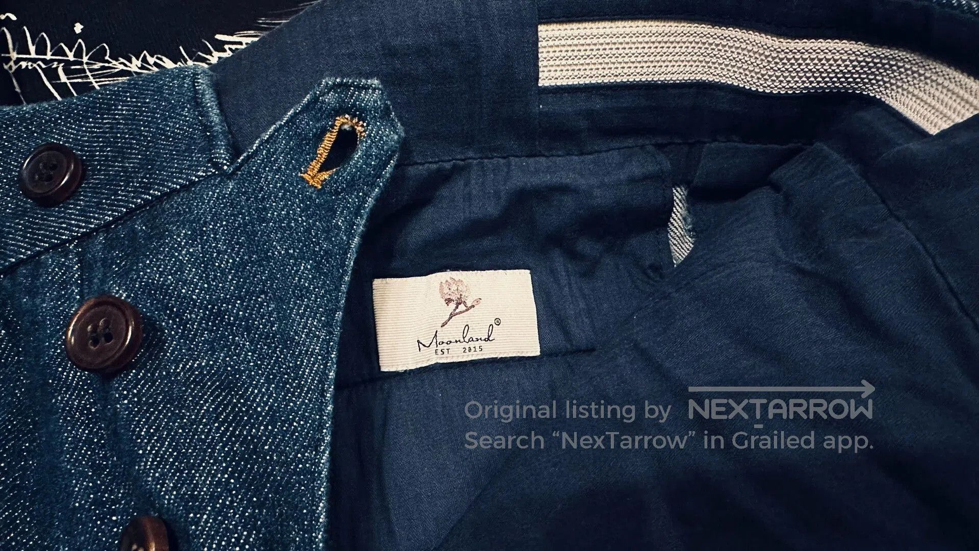 Japanese Brand Custom Handmade High-Waist Denim Pants. Size US 34 / EU 50 - 6 Thumbnail