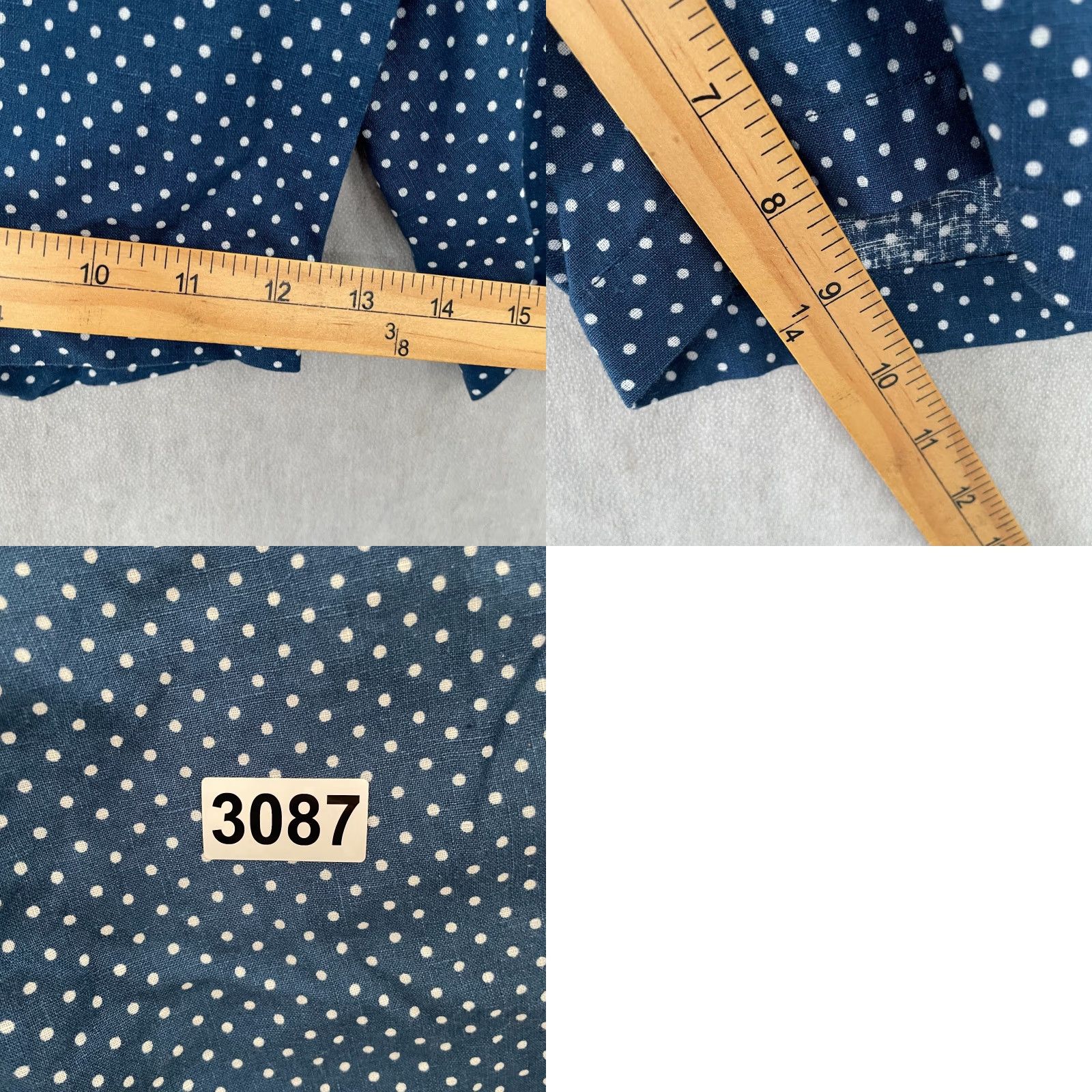 Peter Millar Peter Millar Shorts Adult 40 Blue Polka Dot Linen Cotton Chino Golf Mens Size US 40 / EU 56 - 8 Thumbnail
