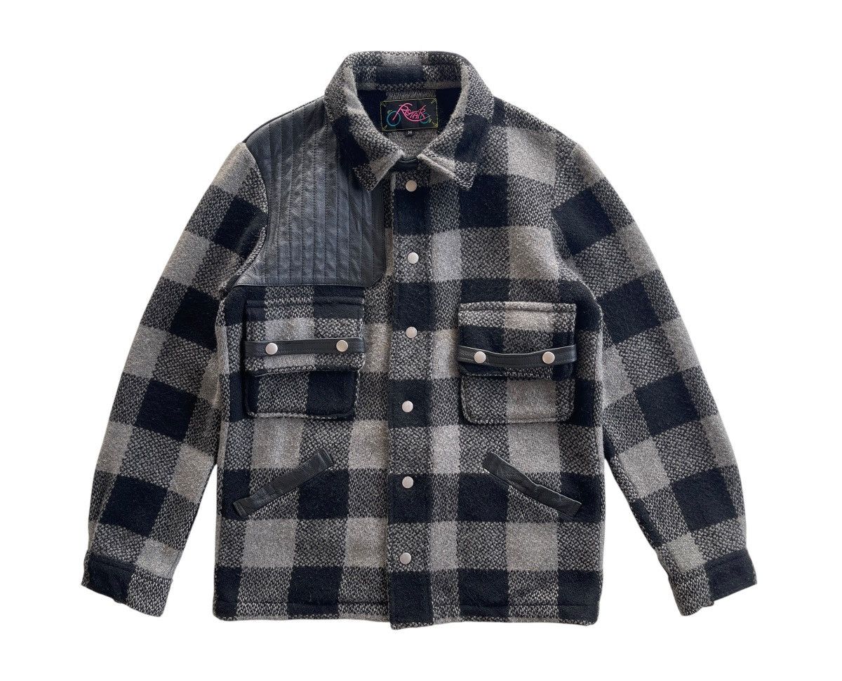 Japanese Brand Rotar Wool Blend Buffalo Plaid Jacket Size US M / EU 48-50 / 2 - 3 Thumbnail