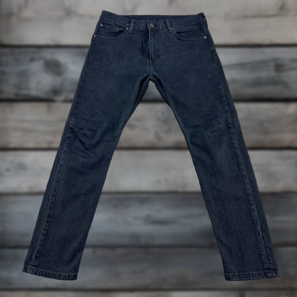 Levi's Levi's 512 Jeans Mens 33x30 Black Slim Straight Denim Cotton 5-Pocket Leg Regular Size Type Jeans Womens? Size US 33 - 1 Thumbnail