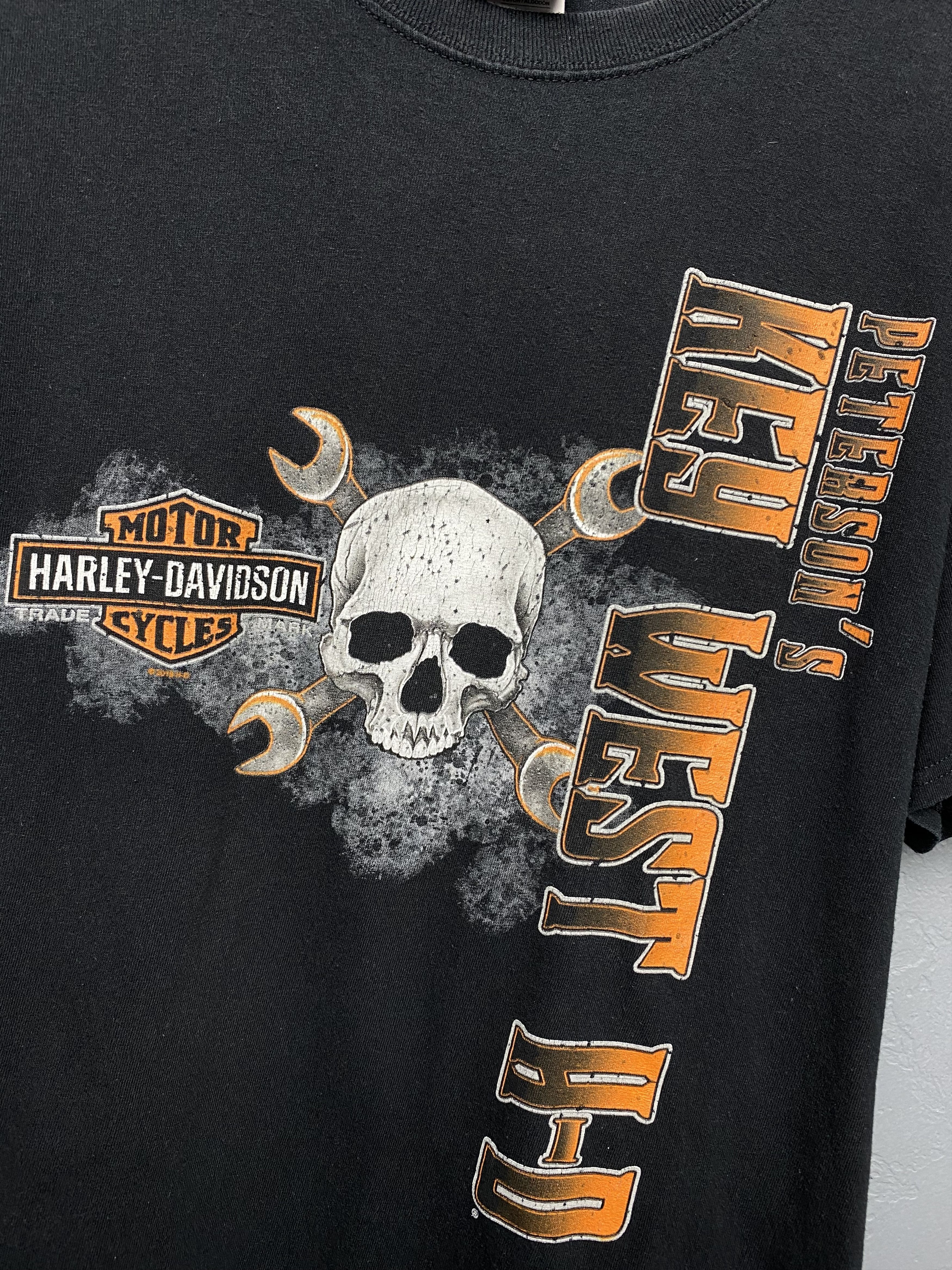 Harley Davidson × Vintage Harley Davidson 2010 Key West Vintage Mens Crew Neck T-Shirt Size US XL / EU 56 / 4 - 3 Thumbnail