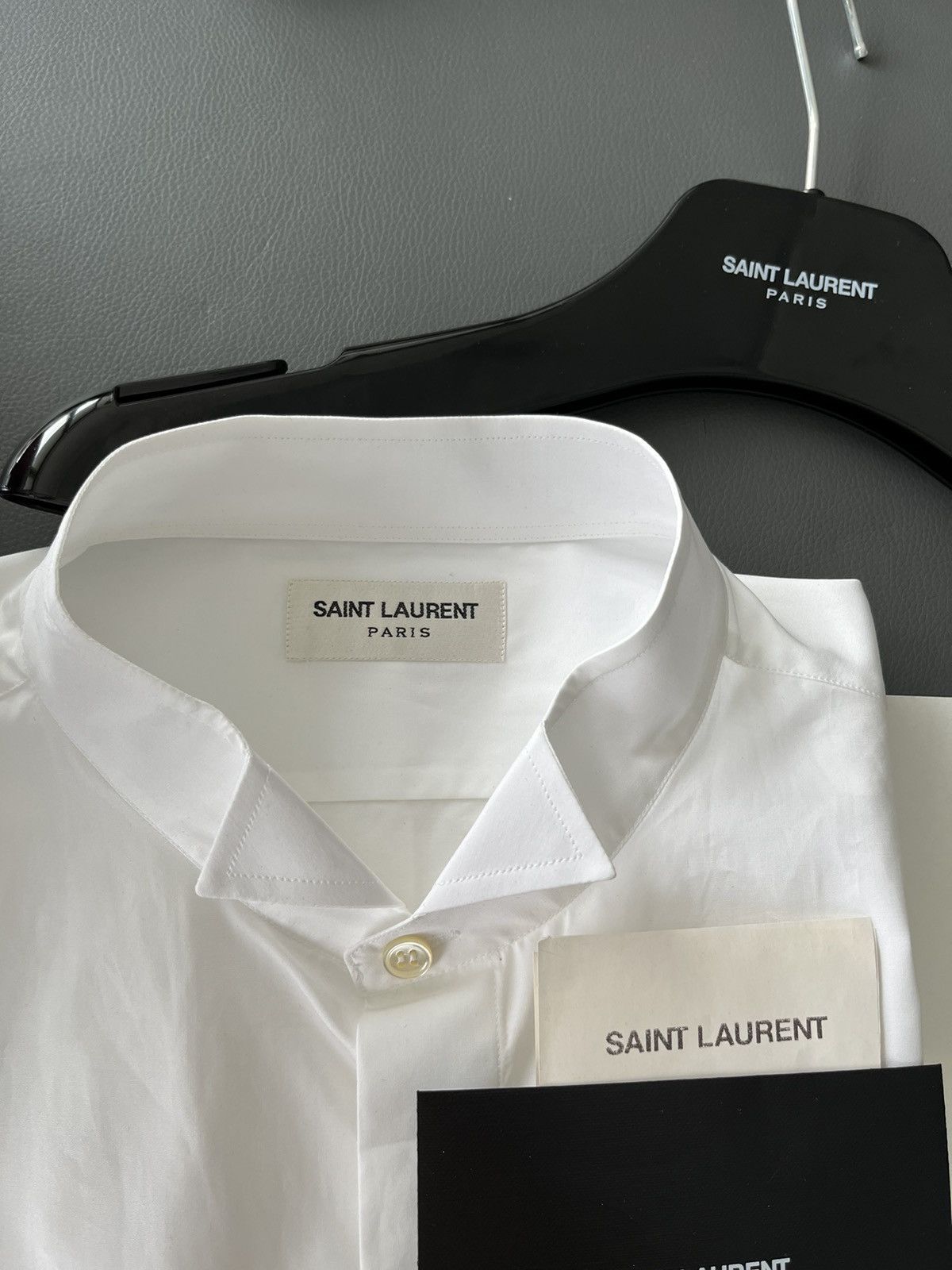 Hedi Slimane × Saint Laurent Paris × Yves Saint Laurent Extremely Rare Brand New Hedi Slimane 2015 Tuxedo Shirt Size US M / EU 48-50 / 2 - 3 Thumbnail