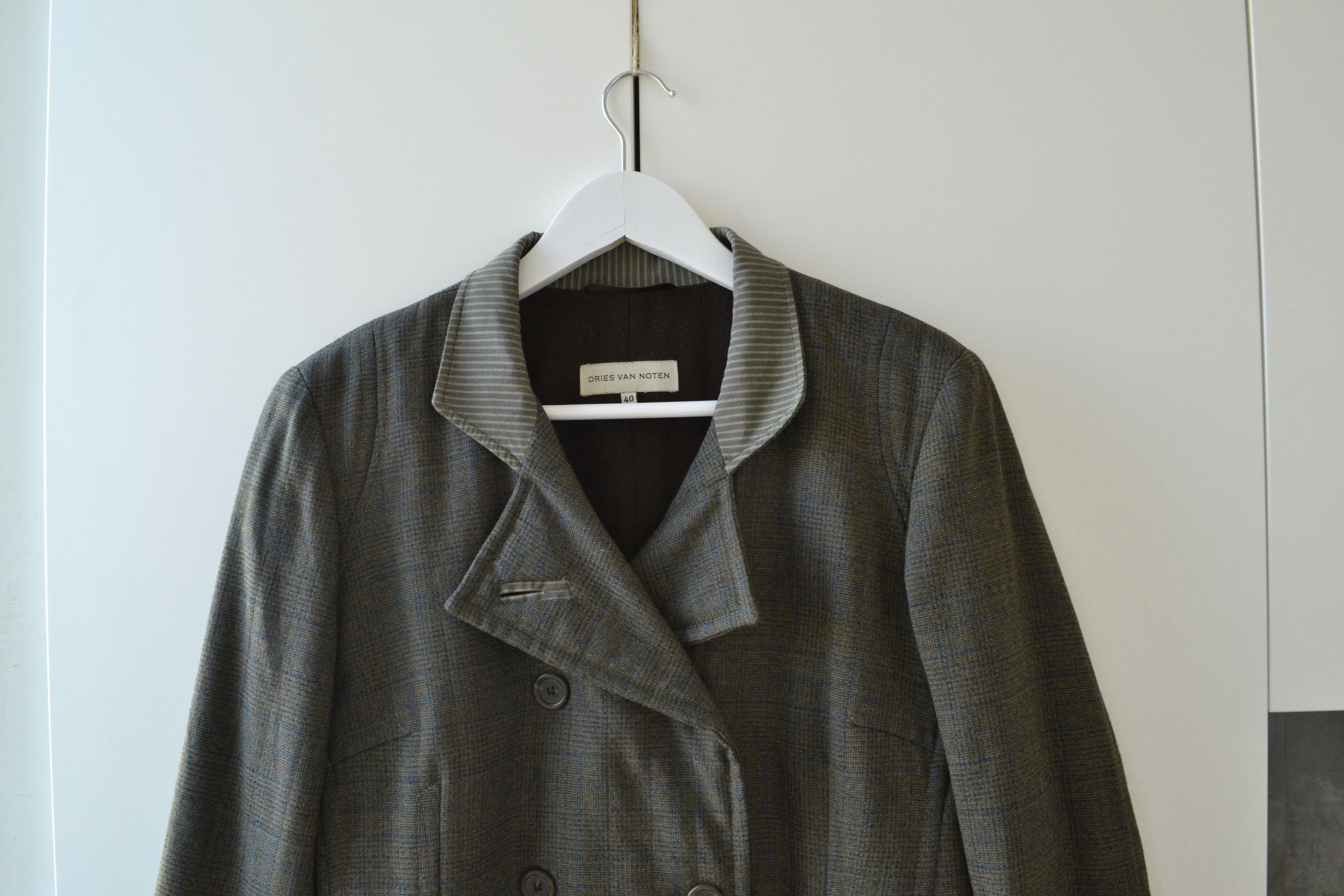 Dries Van Noten 🔴 DRIES VAN NOTEN Coat Heavy Jacket Checkered Green Size 40 Size S / US 4 / IT 40 - 4 Thumbnail