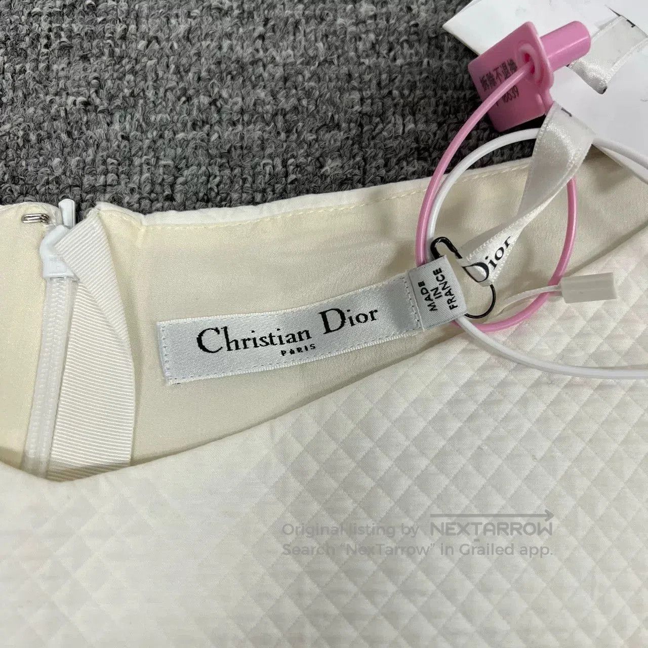 Dior Dior White Sleeveless Fitted Dress. Size XS / US 0-2 / IT 36-38 - 7 Thumbnail