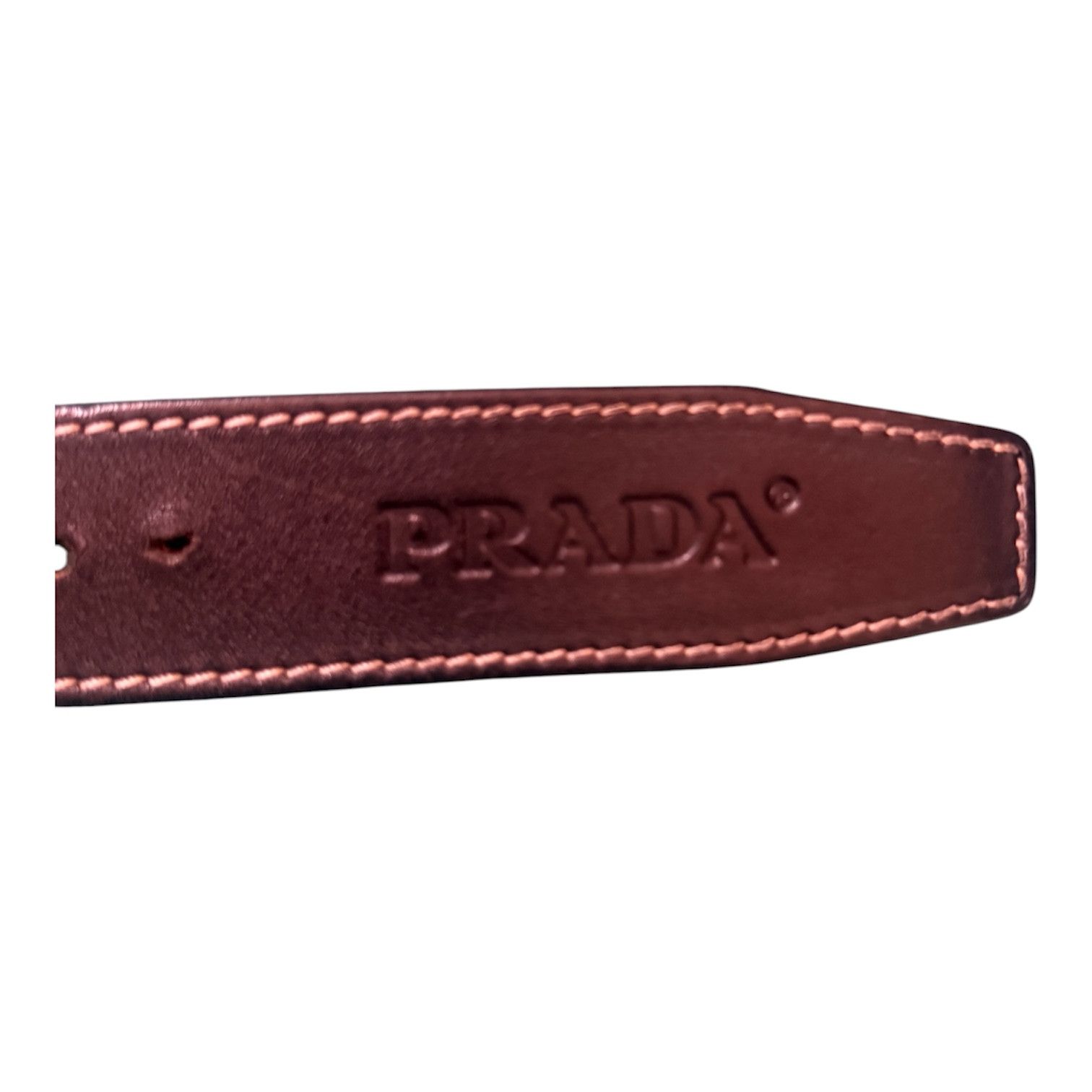 Prada Prada Vintage Leather Belt Embossed leather Size 32 US Size 32 - 8 Thumbnail