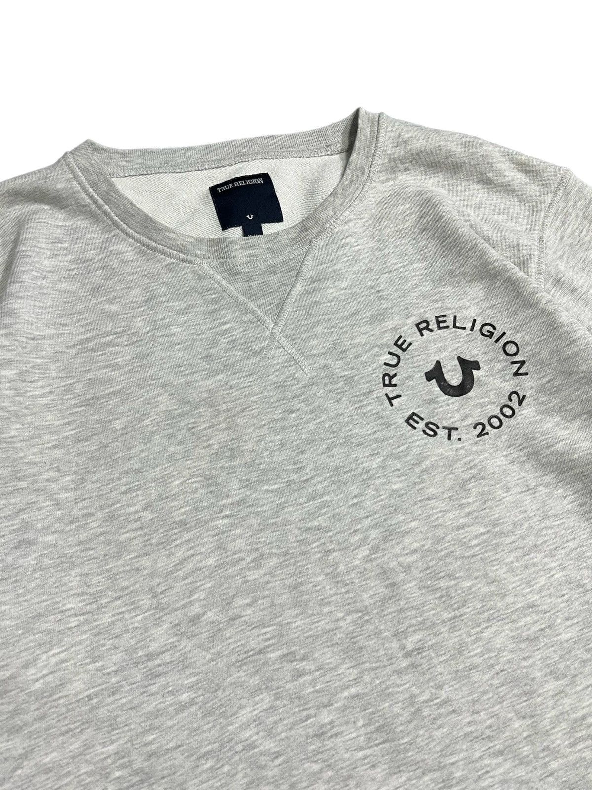 True Religion Vintage True Religion Grey Sweashirt Size US XL / EU 56 / 4 - 2 Thumbnail
