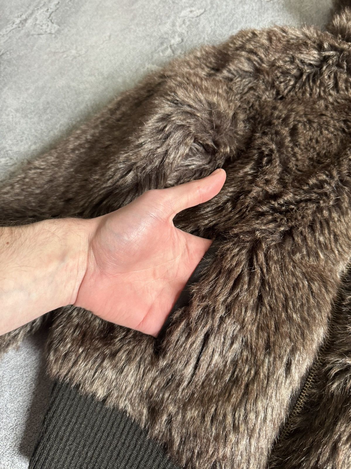 Hysteric Glamour × If Six Was Nine Rare M Faux Fur jacket bomber coat y2K Avantgarde L.G.B. 90s Size M / US 6-8 / IT 42-44 - 9 Thumbnail