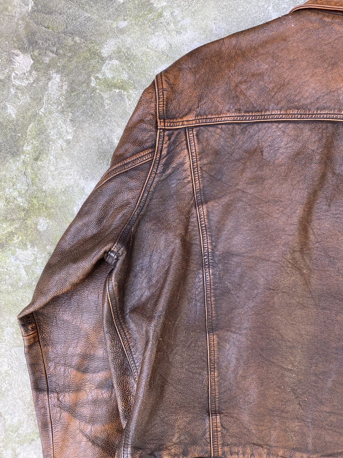 Levi's 1970s Long Horn Blanket-Lined Levis Trucker Jacket Size US L / EU 52-54 / 3 - 8 Thumbnail