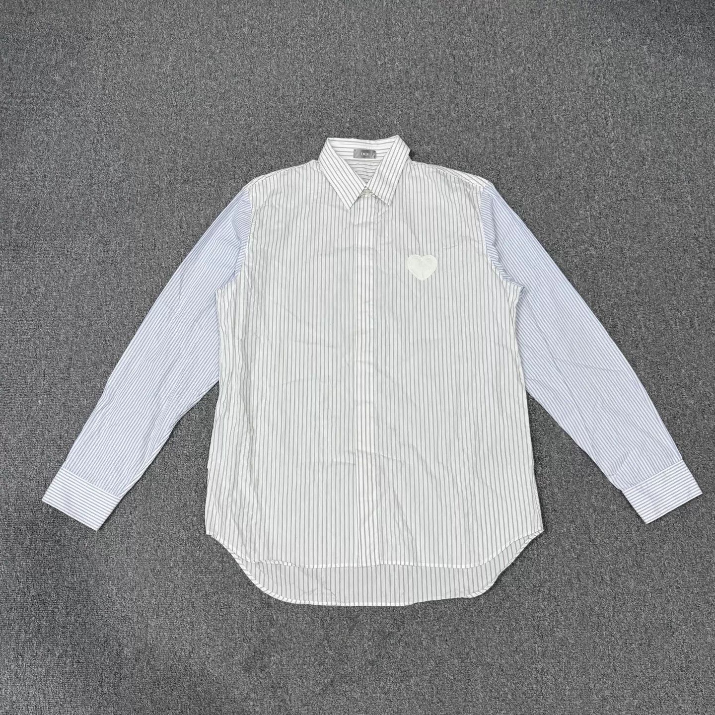 Dior Dior Heart Embroidery Striped LS Shirt 42 99 new Size M / US 6-8 / IT 42-44 - 1 Thumbnail