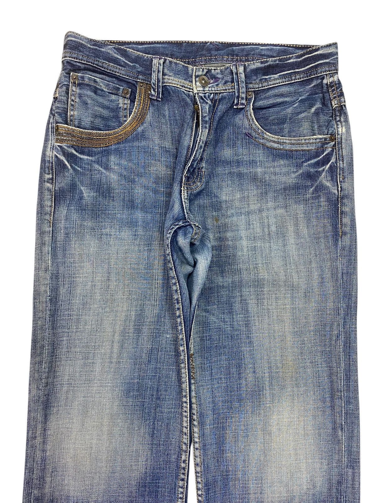Takeo Kikuchi Takeo Kikuchi Acid Blue Wash Style Loose Jeans Size US 31 - 2 Thumbnail