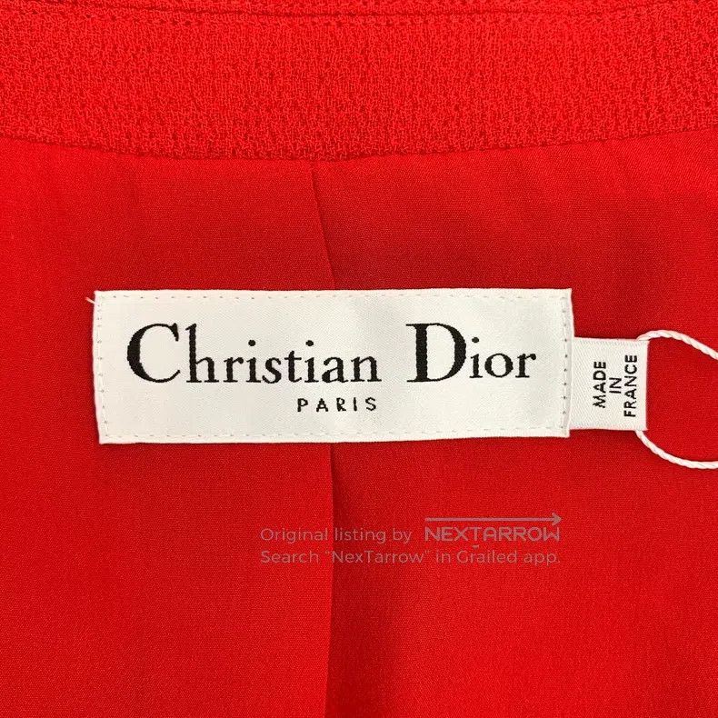 Dior Dior Red wool lapel double-breasted sleeveless vest jacket Size XS / US 0-2 / IT 36-38 - 5 Thumbnail