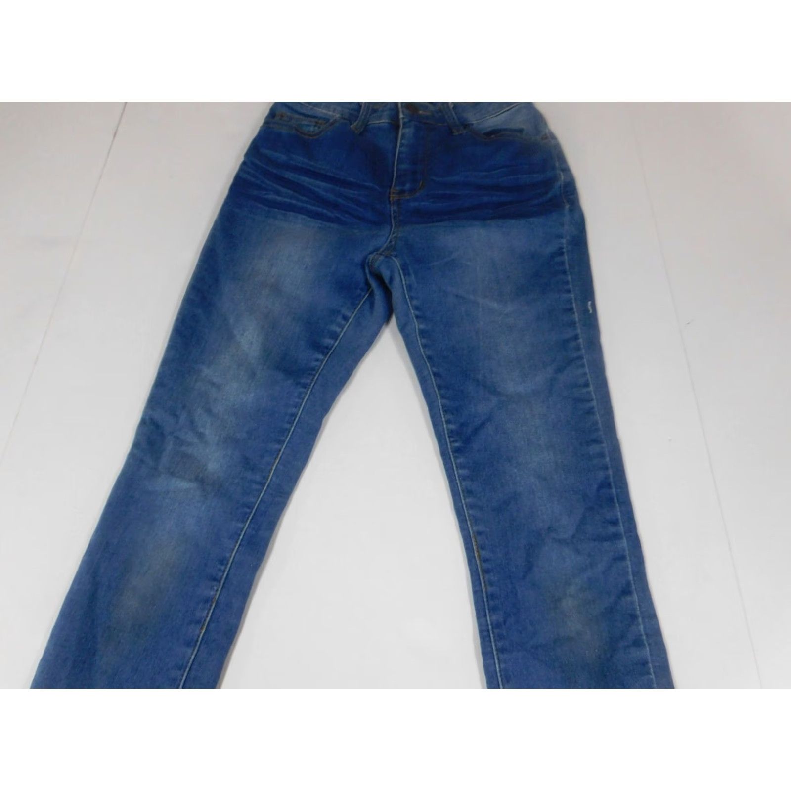 Vintage Angel Kiss Jeans Womens 1 ankle skinny blue denim Zip Pockets 26in Inseam Regular Rise Mid 8.5-10.5in Cotton Blend Denim Size 25" / US 0 / IT 36 - 6 Thumbnail