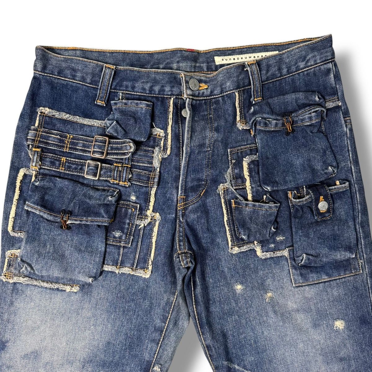 Issey Miyake Sunao Kuwahara Issey Miyake Multi Pocket Denim Short Size US 32 / EU 48 - 2 Thumbnail