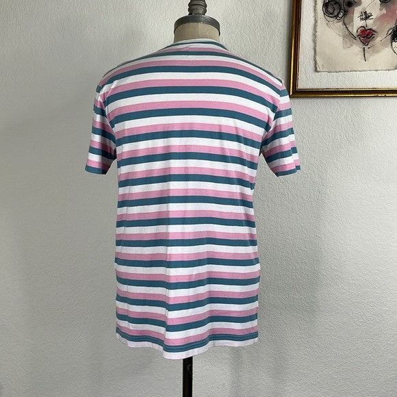 Psycho Bunny Psycho Bunny Striped Mens Classic Crew Neck T Tee Shirt Size US S / EU 44-46 / 1 - 5 Thumbnail
