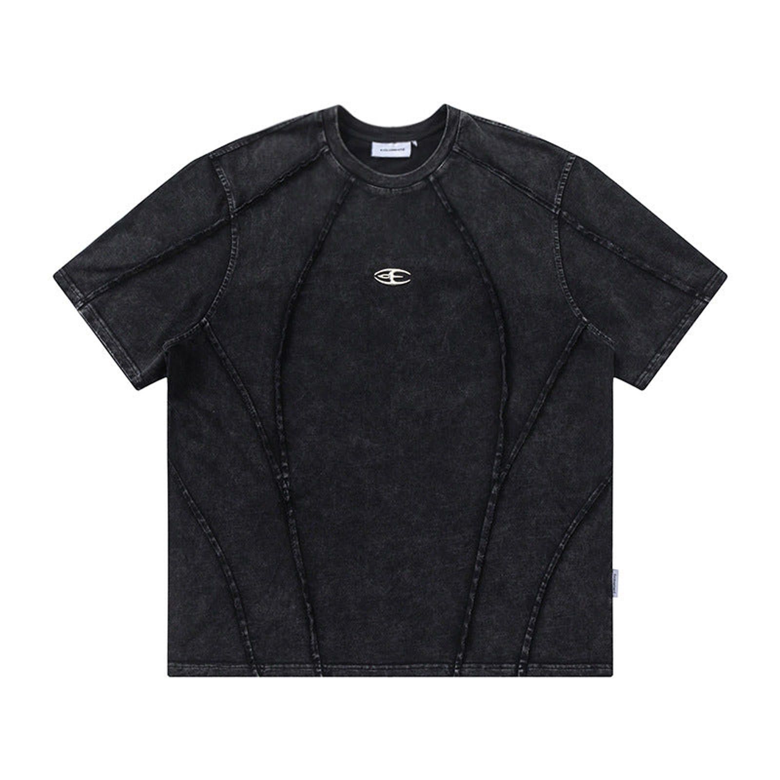 Other Black Washed Oversized Stitch Detail T-shirt, Casual Tee Size US M / EU 48-50 / 2 - 1 Thumbnail