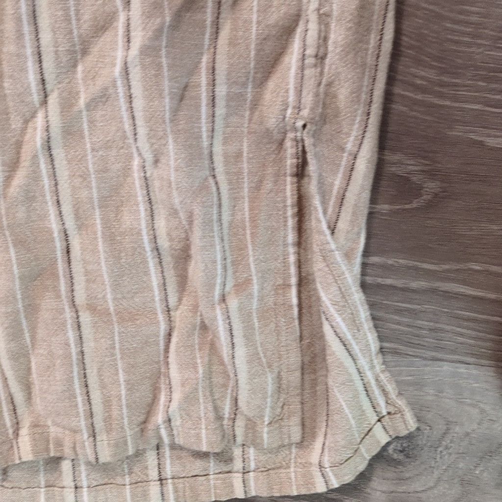 J. Jill J. Jill Striped Linen Rayon Blend Cropped Pants Size 2X Size 39" - 2 Thumbnail