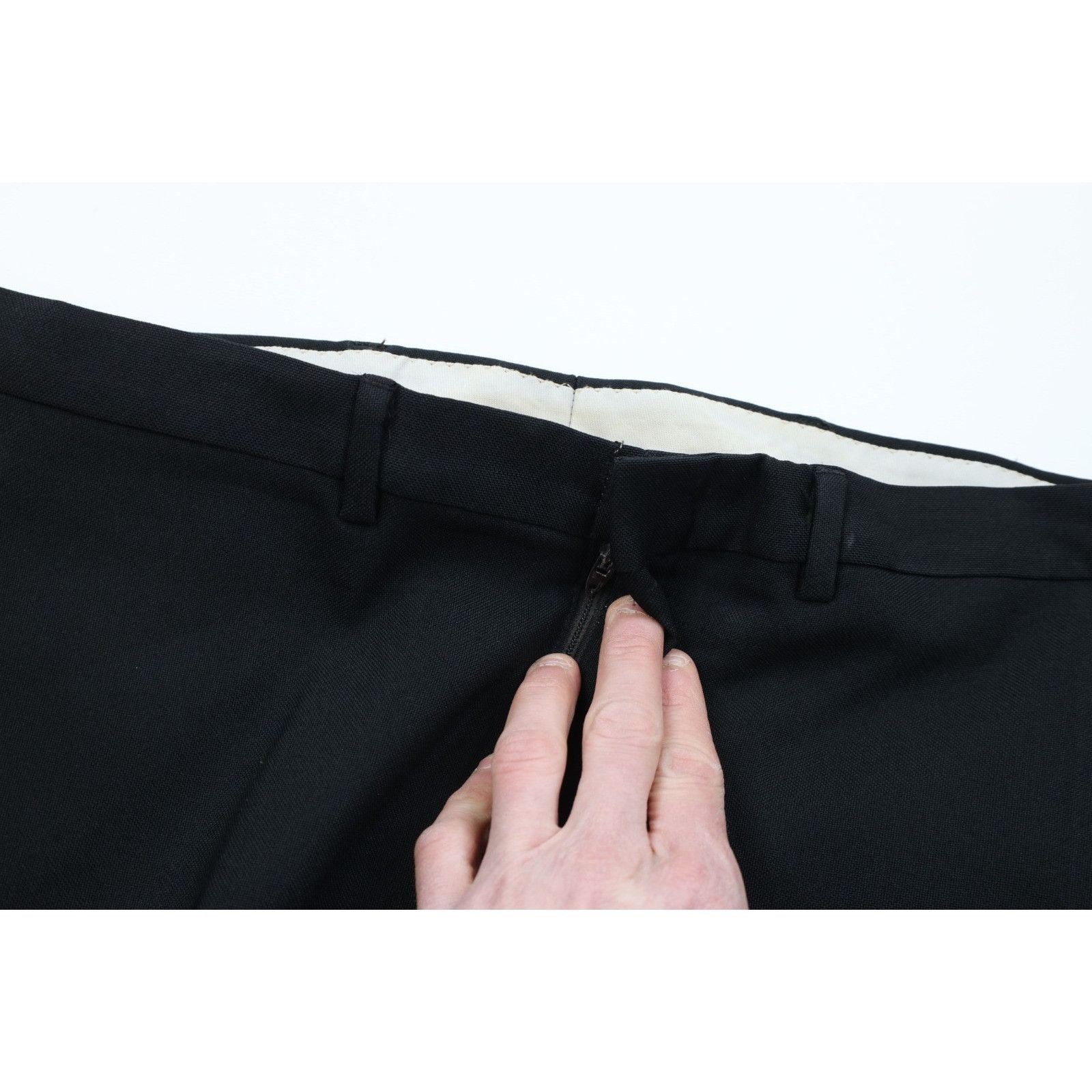 Vintage Vintage 70s 2 Piece Knit Suit Wedding Wide Leg Size 42L - 13 Thumbnail