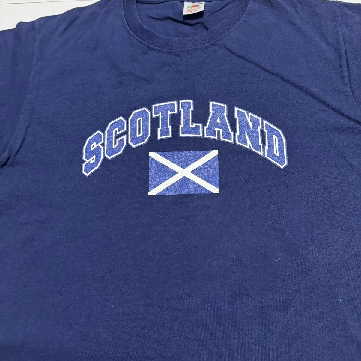 Fruit Of The Loom Fruit Of The Loom Scotland Blue T-shirt Heavy Cotton Size US L / EU 52-54 / 3 - 2 Thumbnail