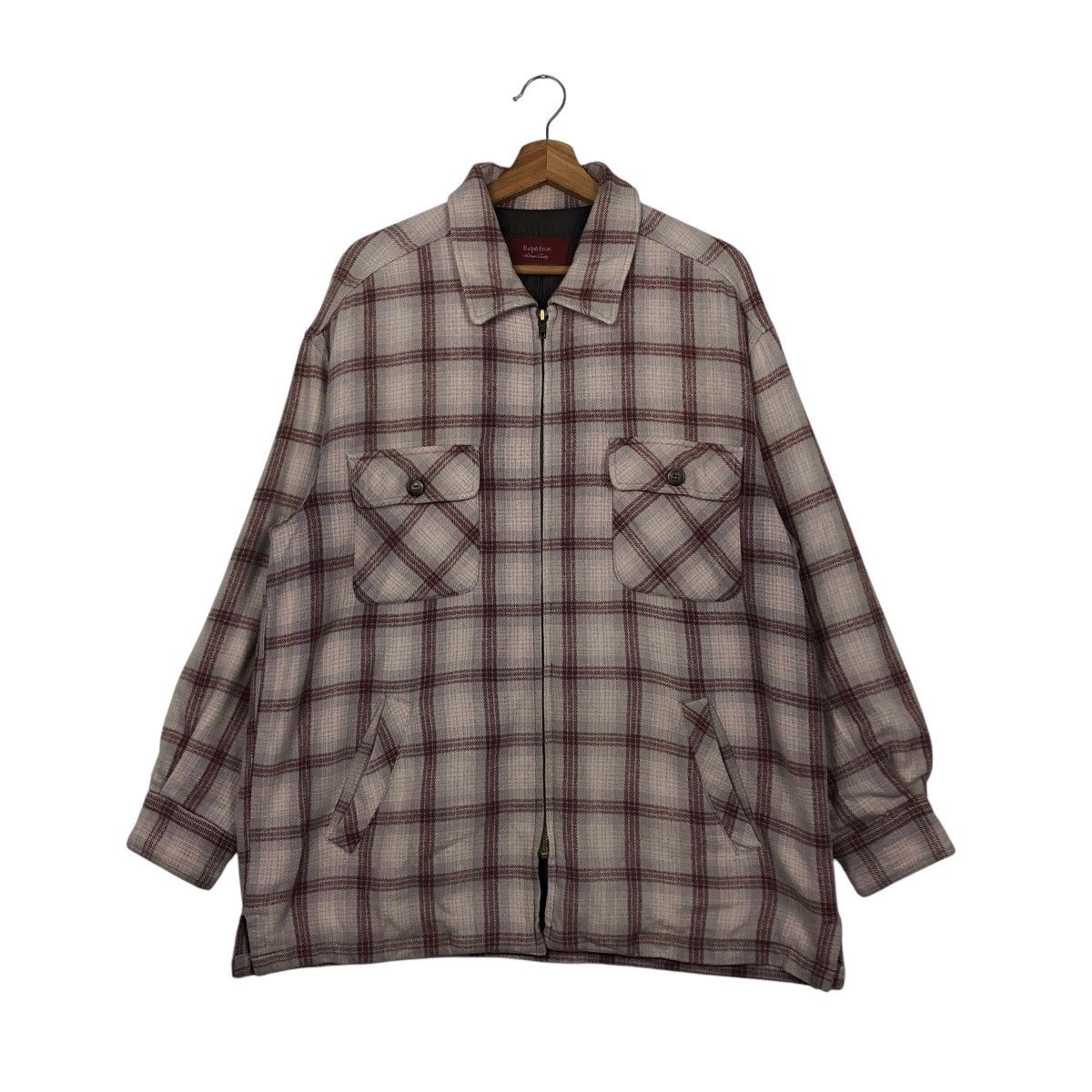 Flannel × Japanese Brand × Vintage Vintage Flannel Shirt Jacket Ralph Eton Tartan Design Check Size US M / EU 48-50 / 2 - 2 Thumbnail