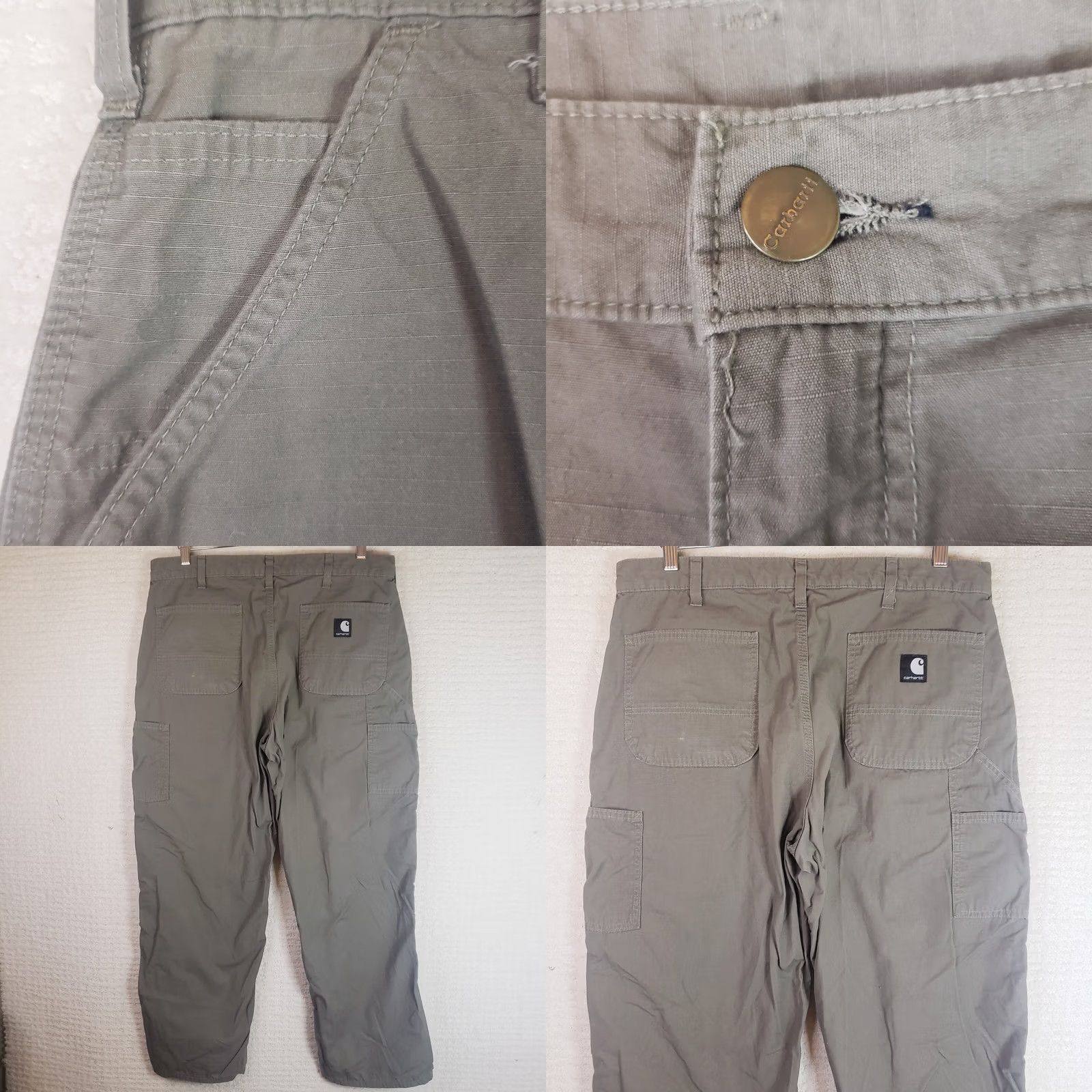 Carhartt Carhartt Pants Mens 36x30 Gray Carpenter Pockets Chino Relaxed Straight Casual Workwear Size US 36 / EU 52 - 8 Thumbnail