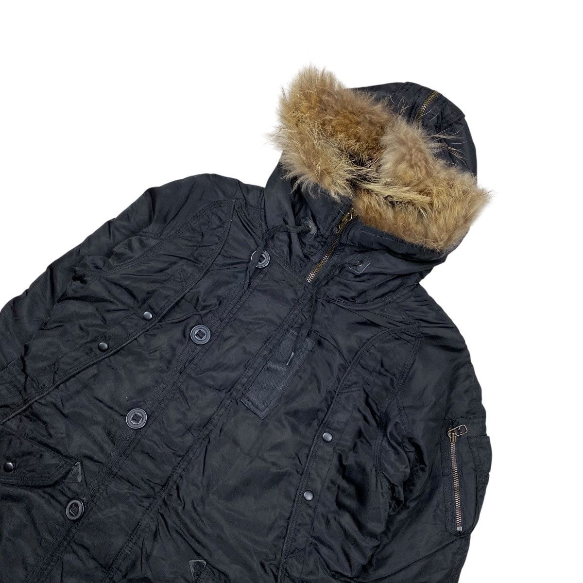 If Six Was Nine × Japanese Brand × Le Grande Bleu (L.G.B.) G.O.A Fur Military Parka Jacket Size US M / EU 48-50 / 2 - 9 Thumbnail