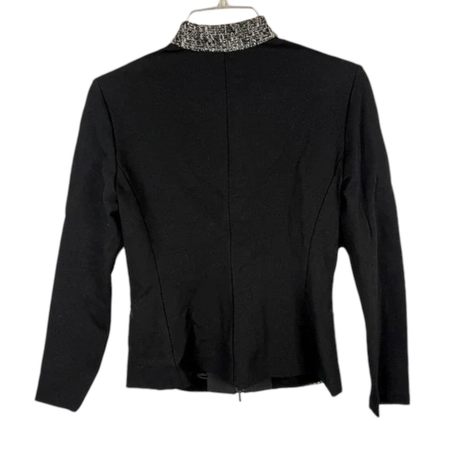 Max Mara MaxMara Tweed Boucle Zip Jacket Black Academia Vintage 14 Size XL / US 12-14 / IT 48-50 - 3 Thumbnail