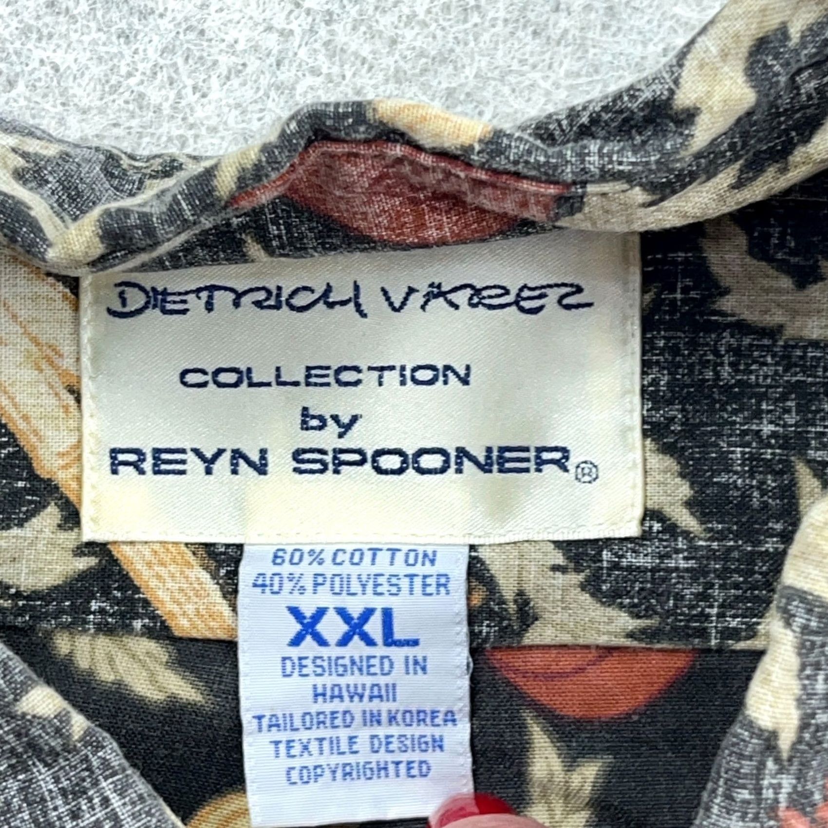 Reyn Spooner Vintage Reyn Spooner Polo Shirt Men 2XL Hawaiian Floral 90s Polo Shirt Mens Size US XXL / EU 58 / 5 - 3 Thumbnail