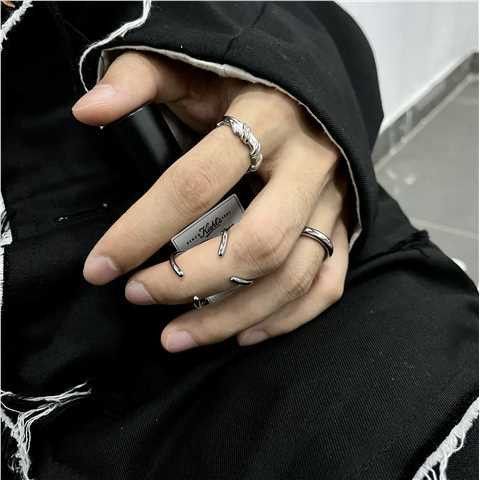 Jewelry Crazy Jewelry Rings Open Size Chrome Ring (Size 7-13) Size ONE SIZE - 2 Thumbnail