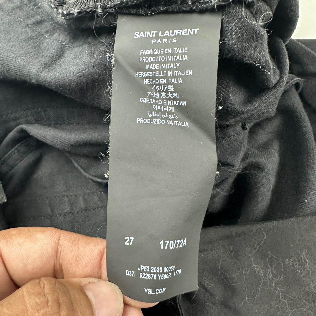 Saint Laurent Paris Saint laurent black jeans Size US 27 - 6 Thumbnail